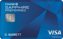 Chase Sapphire Preferred card