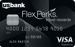 card art for the U.S. Bank FlexPerks® Travel Rewards Visa Signature® Card