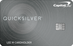 card art for the Capital One Quicksilver Cash Rewards Credit Card